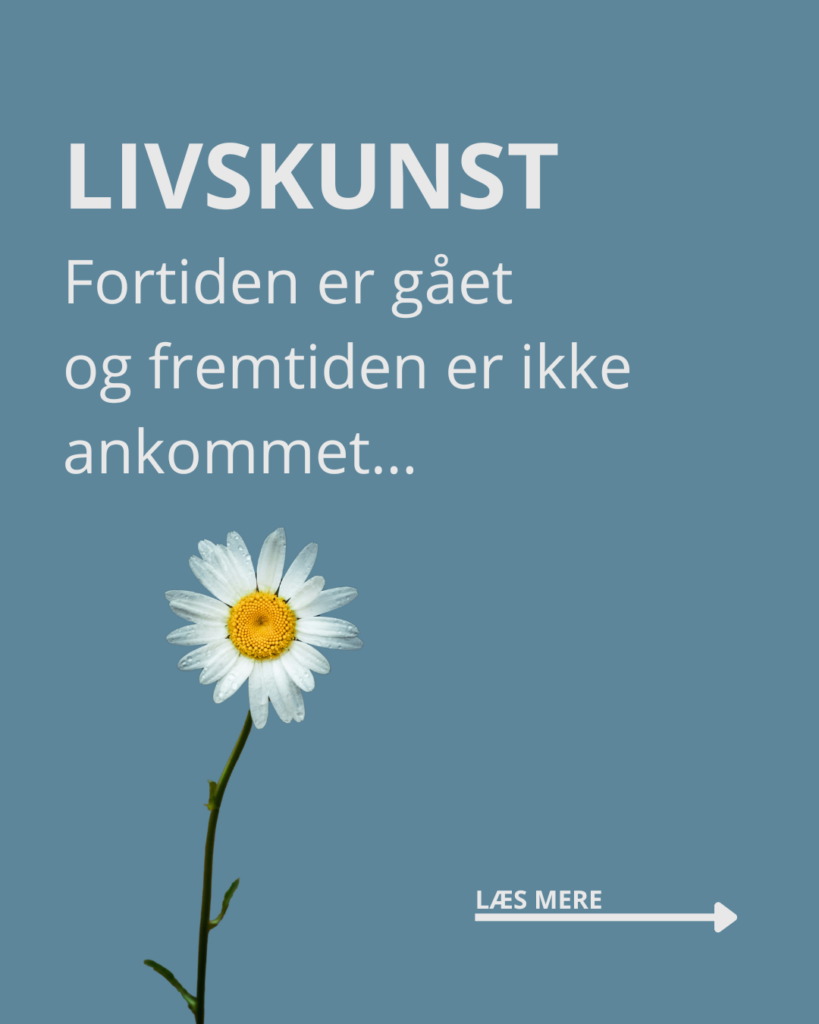 LIVSKUNST - fortiden er gået, fremtiden er ikke ankommet